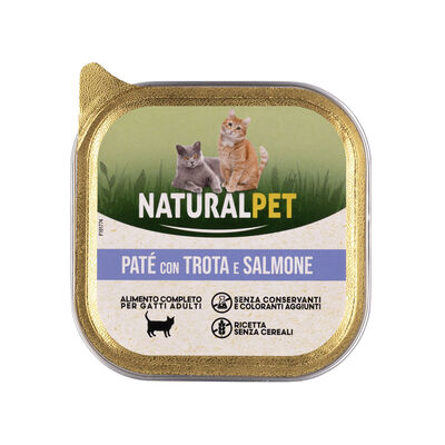 Naturalpet Cat Adult Paté con Trota e Salmone 100 gr