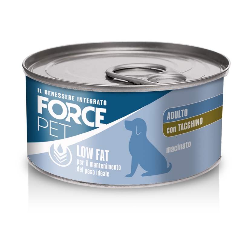 Forcepet Dog Adult Low Fat macinato con tacchino 150gr