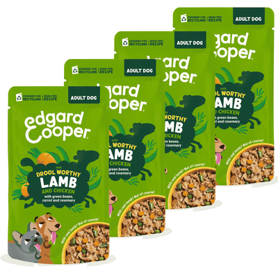 Edgard & Cooper bocconcini per cani adulti Agnello e pollo 150 gr