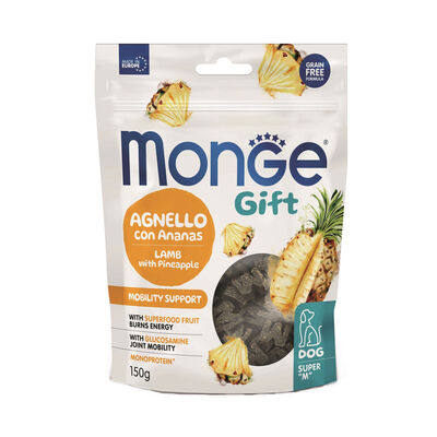 Monge Gift Dog Adult Snack Mobiility Support Agnello con Ananas 150 gr
