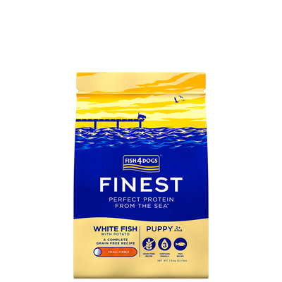Fish4dogs Finest Dog Puppy Small Pesce Bianco 1,5kg
