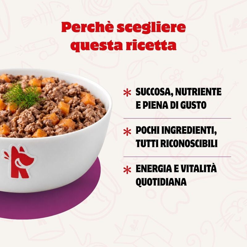 Real Bowl Rag&ugrave; per gatti adulti Maiale 80 gr