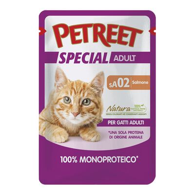 Petreet Cat 100% Monoproteico Salmone 70 gr