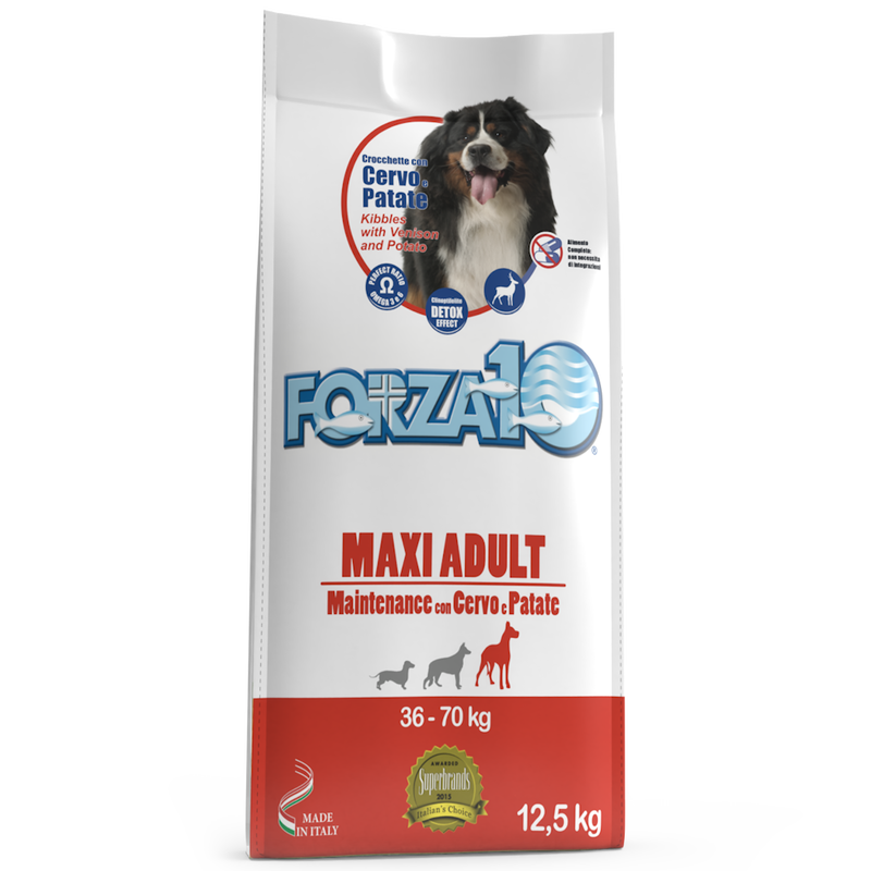 Forza10 Dog Maxi Adult Maintenance con Cervo e Patate 12,5 kg