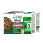 Natural Trainer Cat Adult Straccetti manzo, salmone, anatra e merluzzo 12x85 gr