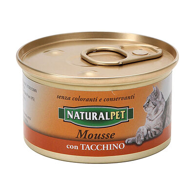 Naturalpet Cat Adult Mousse con Tacchino 85 gr