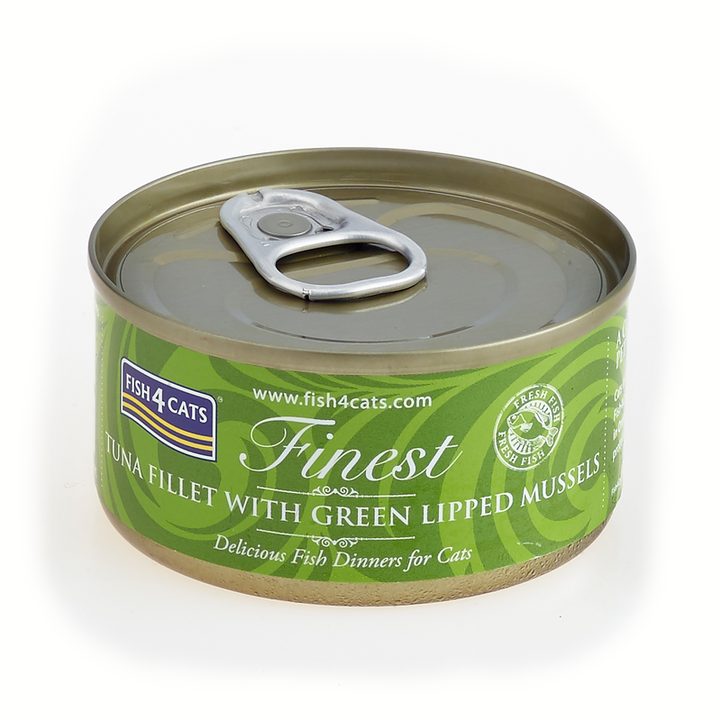 Fish4Cats Finest Cibo Umido per gatti Tonno e molluschi 70 gr