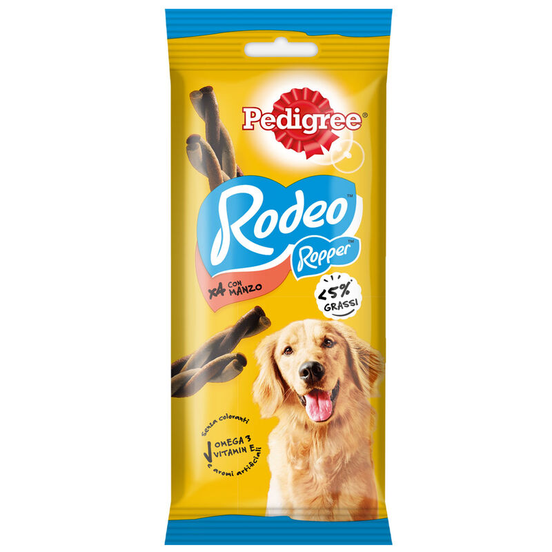 Pedigree Dog Rodeo al Manzo 4 pz - 70 gr