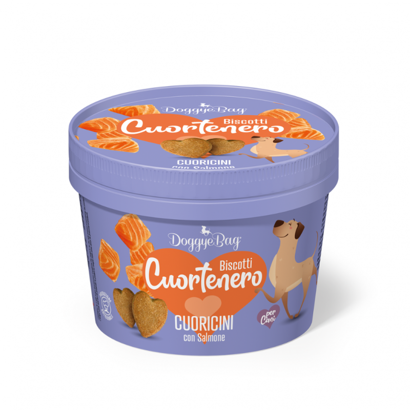 Doggyebag Cuoretenero Cuoricini con Salmone 150gr