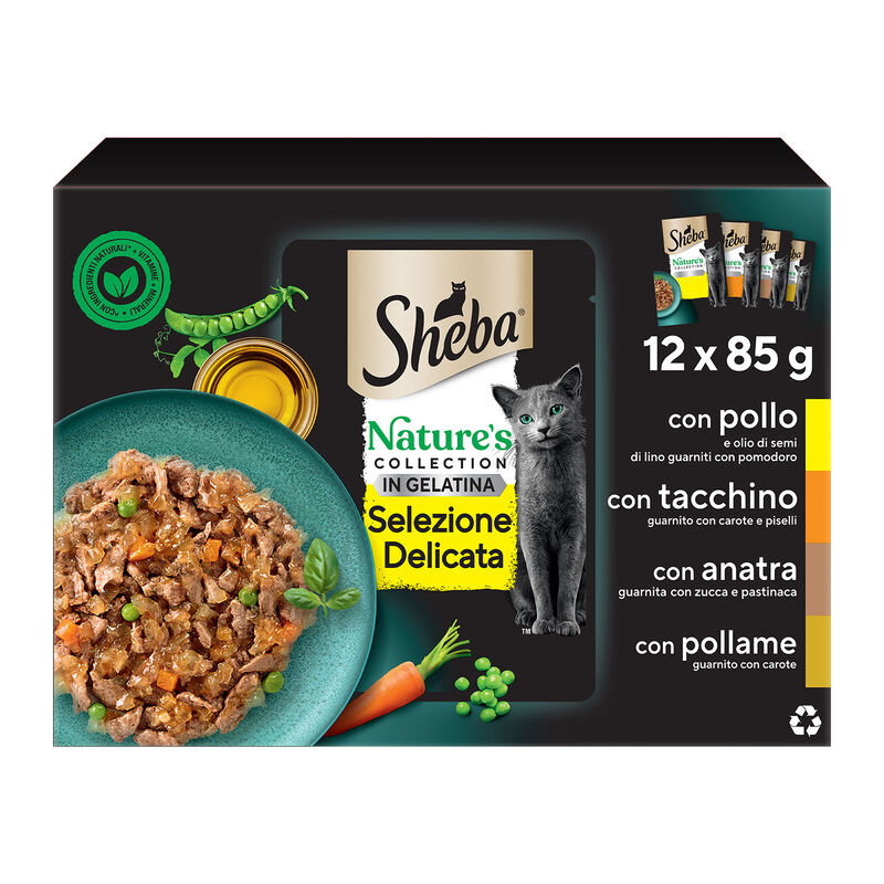 Sheba Nature's Collection Selezione Delicata in gelatina 12x85 gr