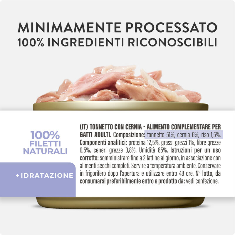 Schesir Cat Adult Tonnetto con Cernia in jelly 70 gr Schesir Cat Adult Tonnetto con Cernia in jelly 70 gr