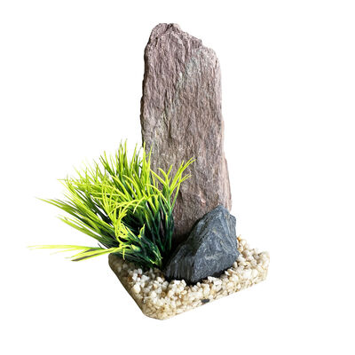 Blu Bios Decorazione Mountain Rock con Pianta 20cm