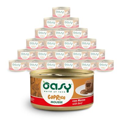 Oasy Caprice Cat Adult Gustosa Mousse con Manzo 85 gr