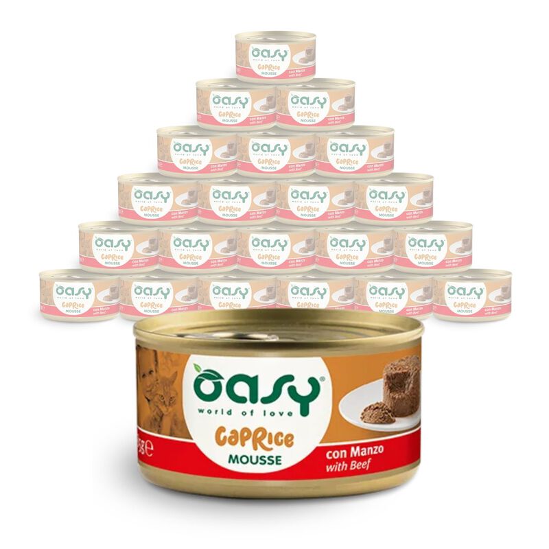 Oasy Caprice Cat Adult Gustosa Mousse con Manzo 85 gr