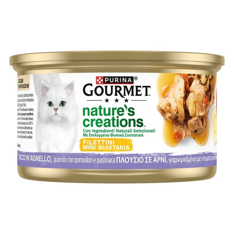 Gourmet Nature's Creations Cat Adult all'Agnello con pomodori e pastinaca 85 gr
