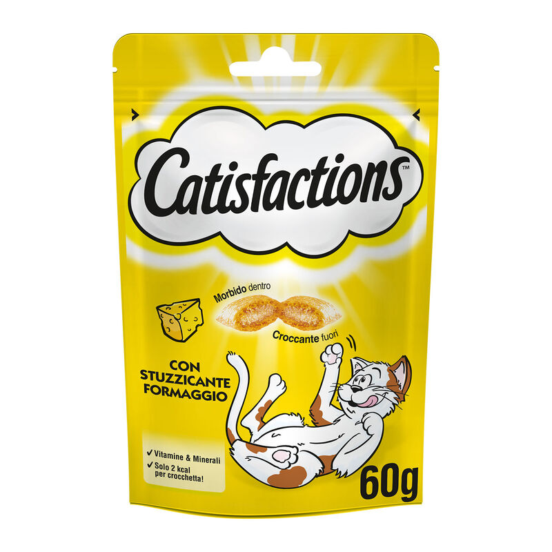 Catisfactions Snack Cat Formaggio 60 gr