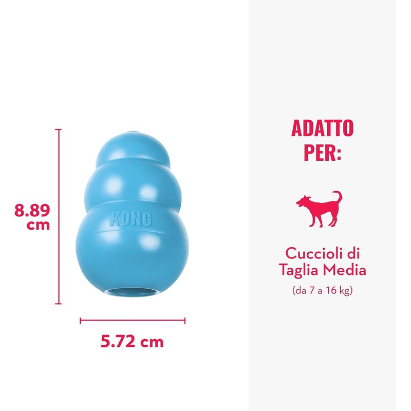 Kong Gioco da mordere per cuccioli M Blu 1 pz
