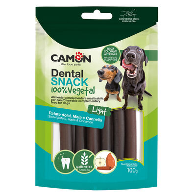 Camon Stick Dental Snack Cannoli di Patata dolce alla Mela e Cannella 100gr