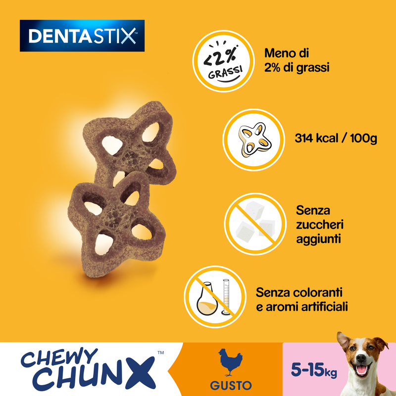 Pedigree Dog Chewy Chunx Mini al Pollo 68grx5pz