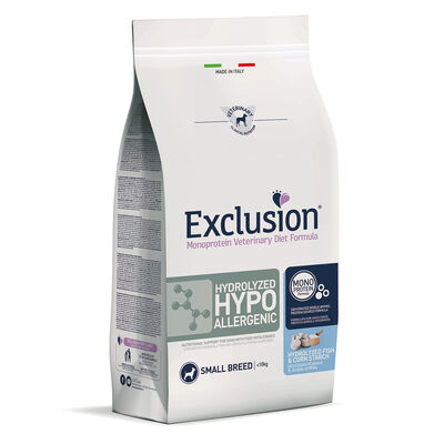 Exclusion Monoprotein Veterinary Diet Hydrolyzed Hypoallergenic Dog Small Pesce 2 kg