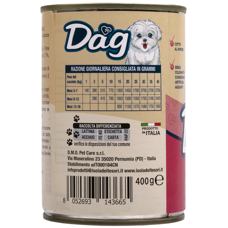Dag Puppy Paté con Pollo 400gr