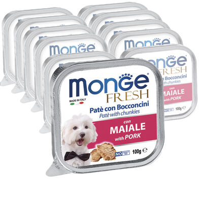 Monge Fresh Dog Adult  Paté con Bocconcini con Maiale 100 gr