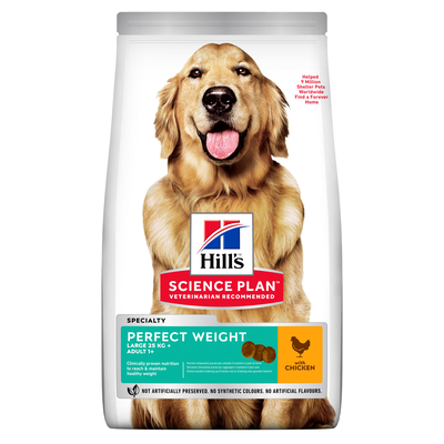 Hill's Science Plan Dog Perfect Weight Large Breed Adult con Pollo 12 kg