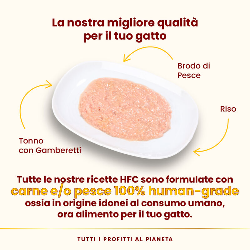 Almo Nature HFC Cat Adult Tonno con gamberetti 70gr