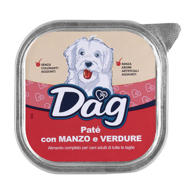 Dag Dog Adult All Breed paté con Manzo e verdure 300gr