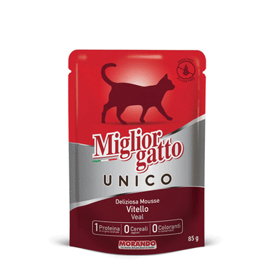 Migliorgatto Unico Cat Adult mousse con Vitello 85 gr