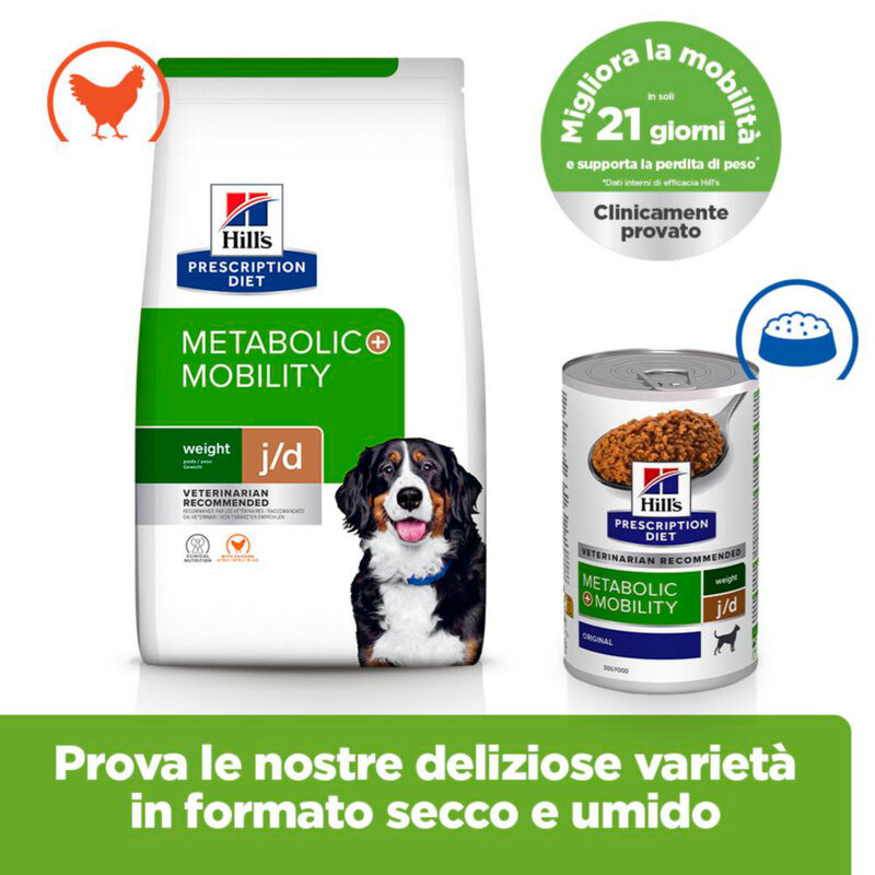 Hill's Prescription Diet Dog Metabolic + Mobility con Pollo 12 kg