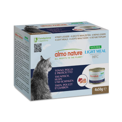Almo Nature HFC Light Meal Tonno e Pollo 4x50g 