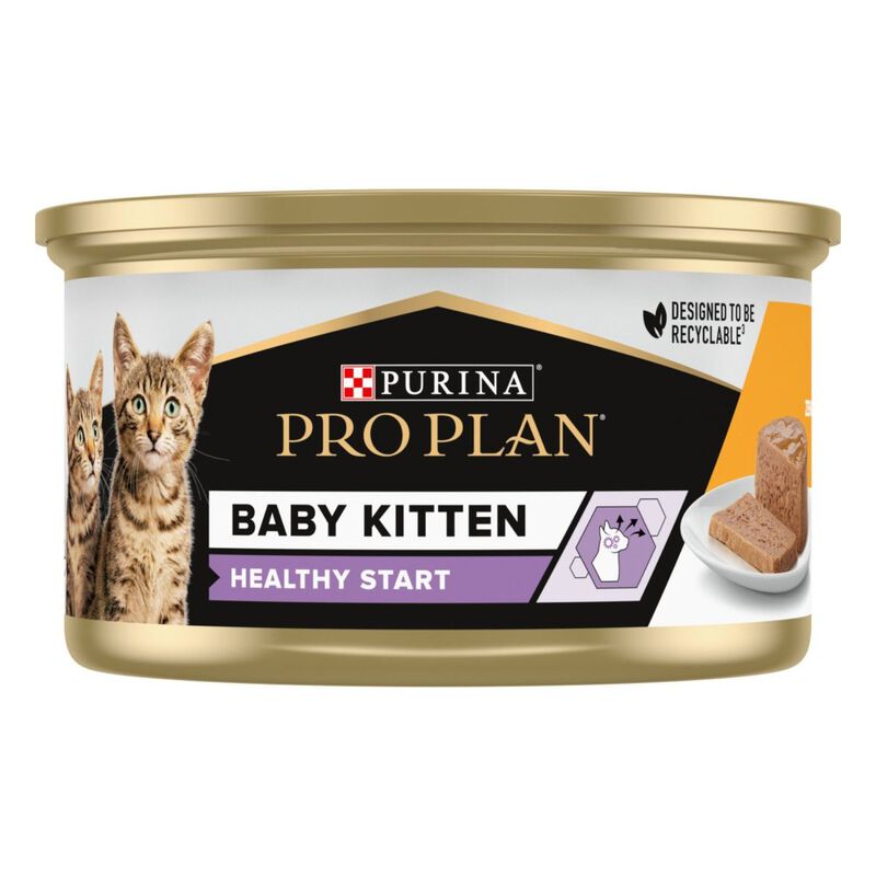 Purina Pro Plan Cat Baby Kitten Mousse Ricco in Pollo 85 gr