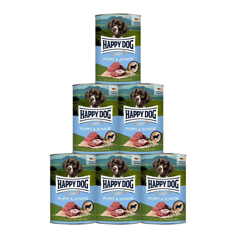 Happy Dog Sensible Puppy & Junior Agnello e riso 400 gr