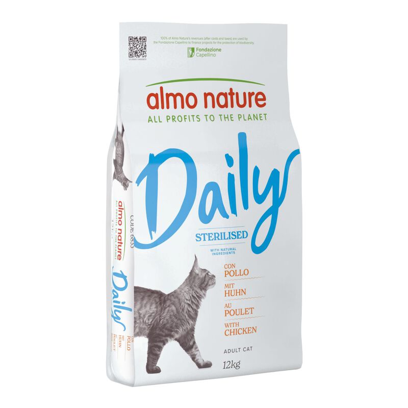 Almo nature Daily Cat Sterilised Pollo 12 kg