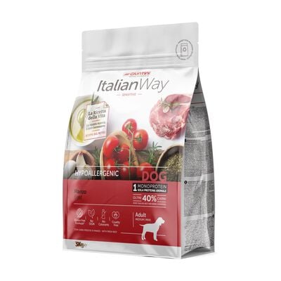 Italianway Hypoallergenic Crocchette per cani adulti Tg Medium&Maxi Manzo 12 kg
