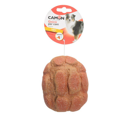 Camon Gioco per cani Pagnotta in lattice con squeaker 11 cm