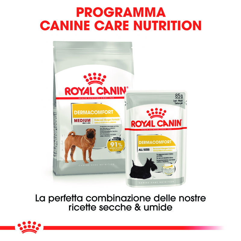 Royal Canin Dog Adult Medium Dermacomfort 3 kg - Scad. Gennaio 26