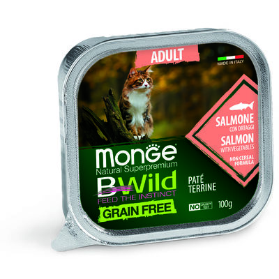 Monge Natural Superpremium BWild per gatti adulti Salmone 100 gr