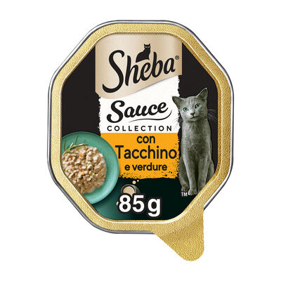 Sheba Cat Sauce Collection in Salsa Tacchino e Verdure 85 gr
