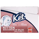Ket Kitten Bocconcini in salsa Multipack Pollo e Tacchino 100grx12 pz