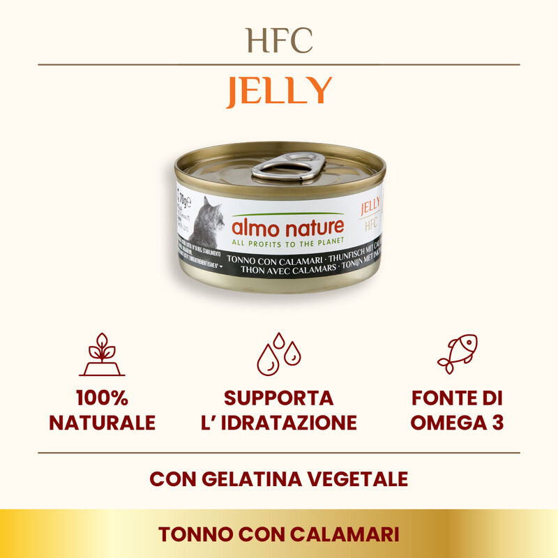 Almo Nature HFC Jelly Cat Tonno con Calamari 70 gr