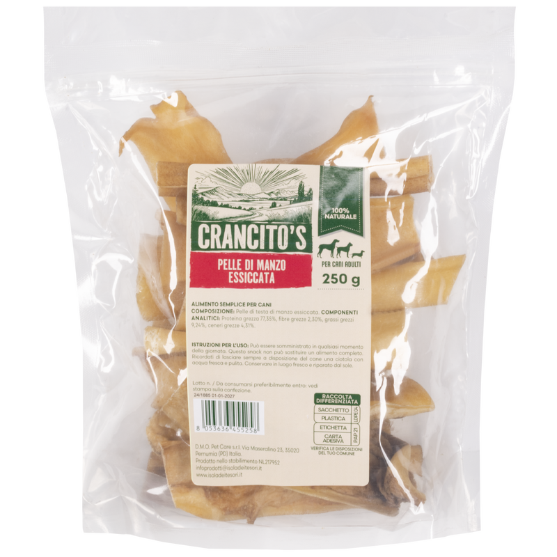 Crancito's Dog Adult Pelle di manzo essiccata 250gr