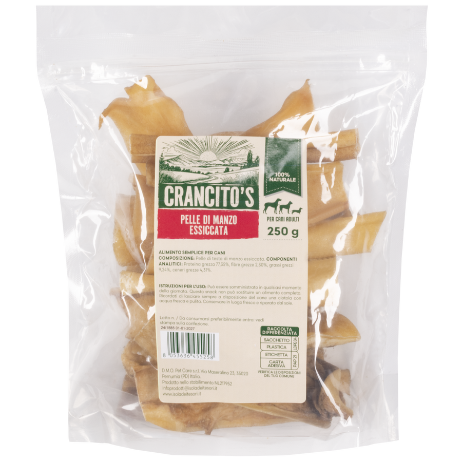 Crancito's Dog Adult Pelle di manzo essiccata 250gr