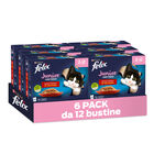Felix Le Ghiottonerie Kitten Selezioni Deliziose Manzo e Pollo 72 pz x 85 gr