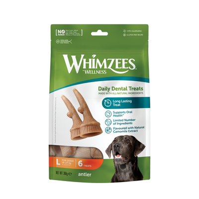 Whimzees Snack per Cani Antler L 6 pz