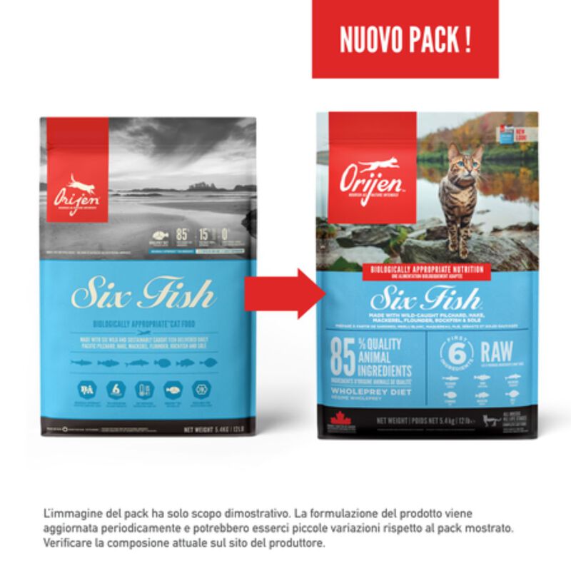 Orijen Gatto Adulto Six Fish 340 gr