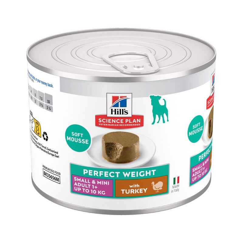 Hill's Science Plan Perfect Weight Dog Adult Small & Mini Mousse tacchino 200 gr