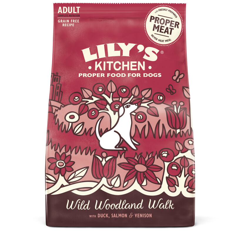 Lily's Kitchen Dog Adult Wild Woodland Walk Anatra, Salmone e Cervo 1Kg