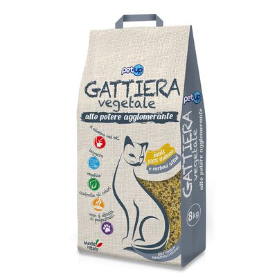 Petup Gattiera Vegetale Mais e carboni attivi 3,8 kg